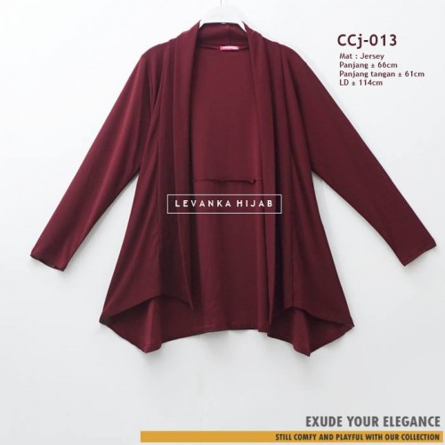 CCj-013 Cardigan jersey Lengan panjang